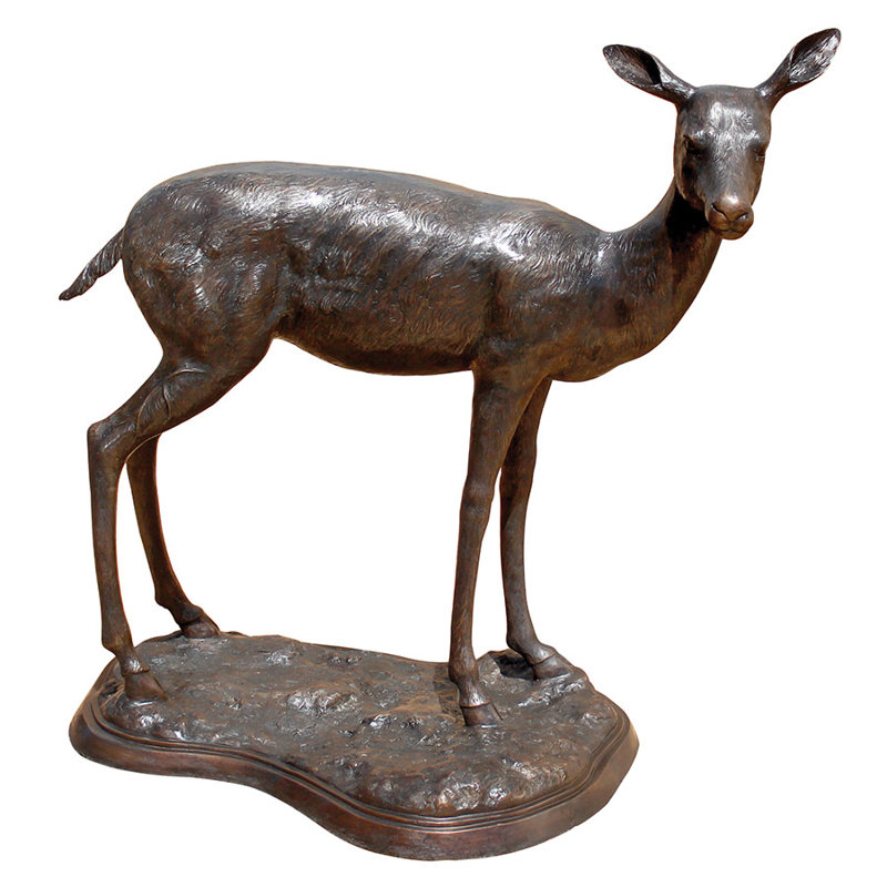 Design Toscano Standing Mother Doe Deer Garden Statue Wayfair
